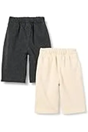 Amazon Pantalones de Algodón de Rizo Francés Unisex Bebés, Pack de 2, , 6-9 meses