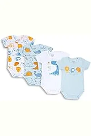 chicco Pack body de manga corta, Bodies Bebé - Unisex, , 2 años (pack de 4)