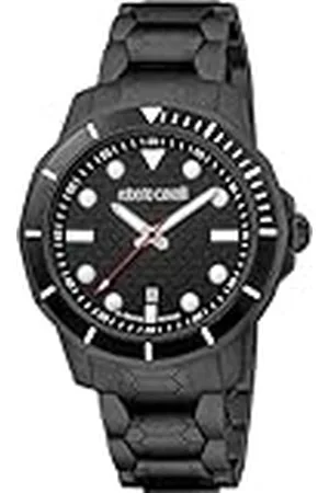 Roberto Cavalli Reloj Analógico para Hombre de Cuarzo con Correa en Acero Inoxidable RV1G159M0071