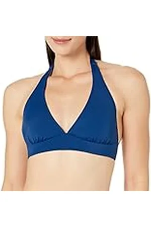 Amazon Top de Bikini con Tirantes, Escote Halter y Soporte Ligero (Disponible en Tallas Grandes) Mujer, , 46