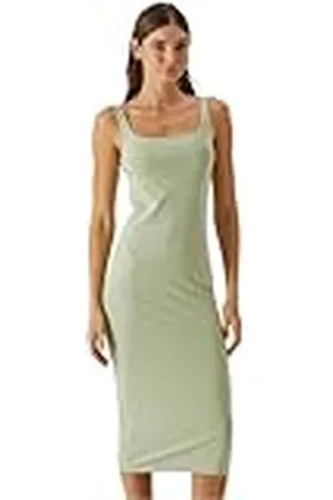 Urban classics Tb7180-ladies Basic Long Cotton Jersey Dress Vestido, , 3XL Mujeres
