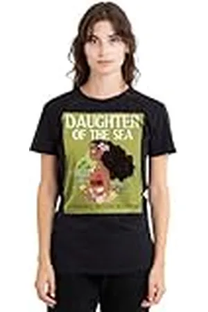 Disney Mandarin creative ltd Moana Daughter of The Sea Ladies T Shirt, Black Camiseta, , XXL Mujeres