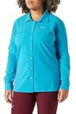 Salewa Puez Minicheck Dry W L/S SRT Camisetas para Mujer