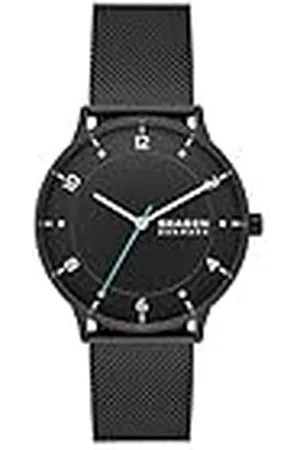 Skagen RIIS reloj para hombre, movimiento de cuarzo con correa de acero o piel, , 40MM