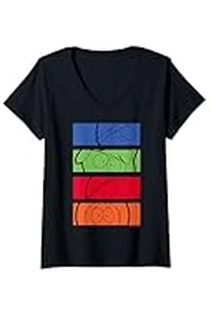South Park Mujer Stan Kyle Cartman & Kenny Color Pop Art Camiseta Cuello V
