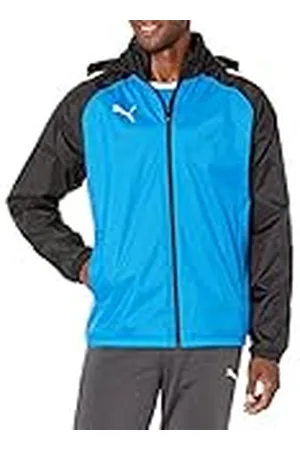 PUMA All Weather Jacket TeamLIGA-Chaqueta para Todo Tipo de Clima, Electric Blue Lemonade/Black, XL Hombres