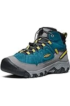 Keen Targhee 4 Mid Waterproof, Botas de Senderismo, Legion Blue/Antique Moss, 33 EU