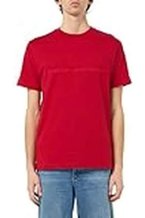 GANT Embossed SS Tshirt Camiseta, Rojo rubí, XXL Hombres