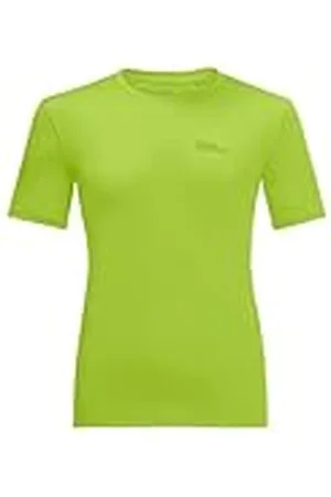 Jack Wolfskin Tech T M Camiseta de Manga Corta, Hombre, Verde Fresco, 3XL