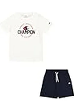 Champion Legacy Boy-Graphic Crewneck Set with Logo Conjunto, , 13-14 Años para Niños