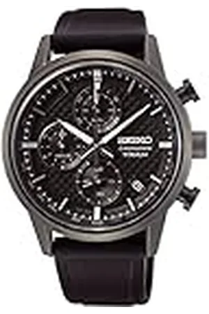 Seiko Reloj Analógico para Hombres de Cuarzo con Correa en Silicona SSB393P1