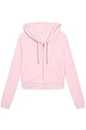 Juicy Couture Madison Hoodie Kapuzensweatjacke, Sweatjacke mit Kapuze und Reißverschluss aus Velour in Verschiedenen Farben Sudadera con Capucha, , XL para Mujer