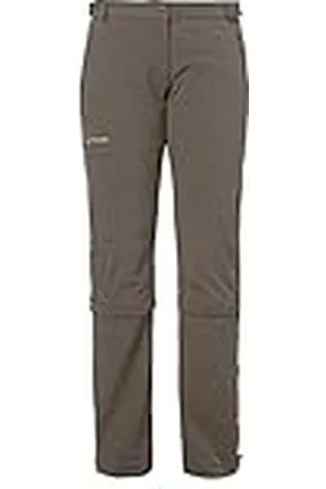 Vaude Wo Farley Stretch Capri T-Zip II Pantalón, Mujer, Marrón/Coconut, 46-Short