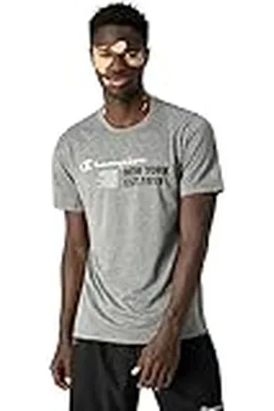 Champion Camiseta de Manga Corta Hombre Crewneck Oscuro