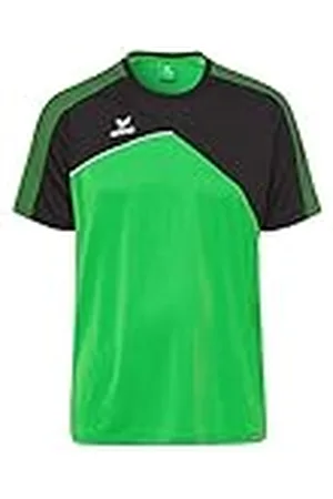 Erima Premium One 2.0 Camiseta, Hombre, Verde/Negro/Blanco, M