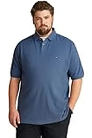 Tommy Hilfiger Polo de manga corta Hombre 1985 Regular Fit, Azul (Aegean Sea), XXL