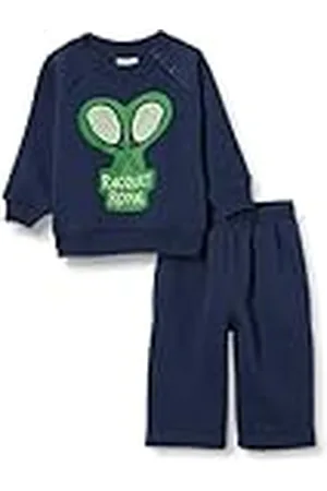 Amazon Conjunto de Sudadera y Pantalón de Chándal de Felpa Francesa Unisex Bebés, Pack de 2, , 6-9 Meses
