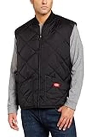 Dickies Chaleco de nailon acolchado con diseño de rombos para hombre, talla grande, , XXX-Large