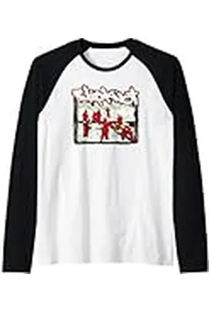 Slipknot Monos Rojos Logo de la Banda Música Volver Camiseta Manga Raglan