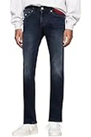 Tommy Hilfiger Vaqueros Hombre Scanton Slim Fit Elásticos, Azul (Denim Dark), 28W/36L