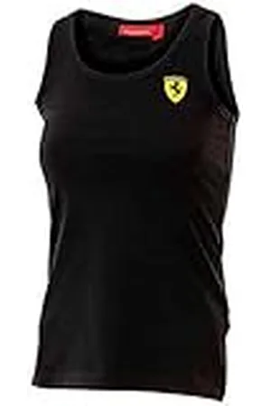 FERRARI Camiseta Scuderia Basica Negra Detalle Bandera Talla S