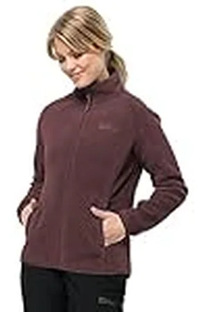 Jack Wolfskin Moonrise Fz W, Chaqueta de forro polar Mujer, Rojo (Granate Oscuro),XXL