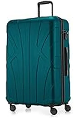 SUITLINE Maleta rígida, Equipaje de Viaje, TSA, 76 cm, Aprox. 96 litros, 100% ABS Mate, Aqua Verde
