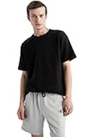 DeFacto Herren Basic Klassisches T-Shirt für Männer Camiseta, , 3XL Hombres