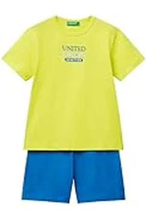 Benetton Comp(t-Shirt+Short) 3096gk00q Conjunto para bebés pequeños, , 4 años Niños y Adolescentes