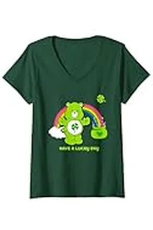 Care Bears Mujer Los osos cuidadores tienen un día de suerte Camiseta Cuello V