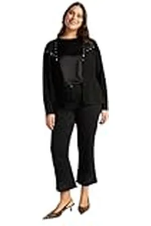 Fiorella rubino : Vaqueros Kick Flare Total Black 47 Spring Summer 25