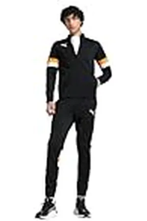 PUMA IndividualRISE Tracksuit, Abiti lavorati a maglia Hombre, Black-Heat Fire, M