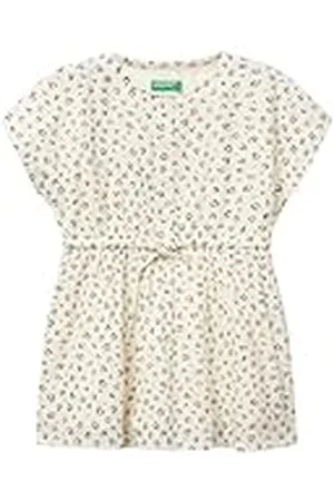 Benetton Vestito 4keugv02d Vestido, , 3 años Niñas y niñas