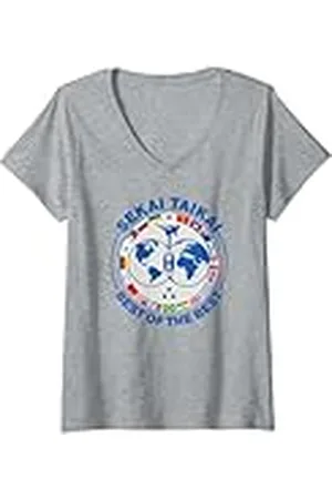 Cobra Kai Mujer Karate Tournament Sekai Taikai Best of the Best Camiseta Cuello V