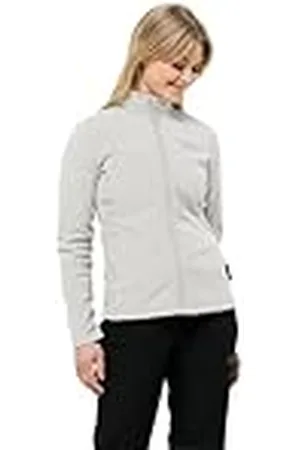 Jack Wolfskin Taunus FZ W Chaqueta Polar, Stark White, S para Mujer