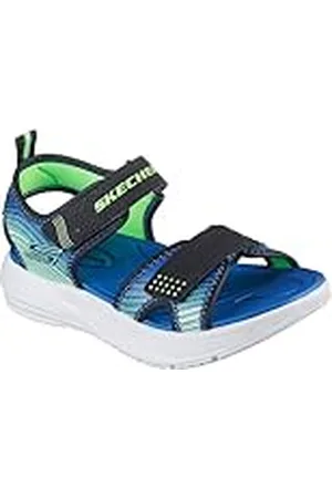 Skechers Microspec-Splash, Sandalias Planas Bebés Varones, Black, 31
