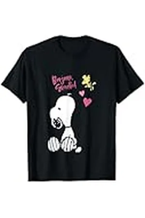 Peanuts Snoopy Woodstock Bonjour Sweetie Camiseta