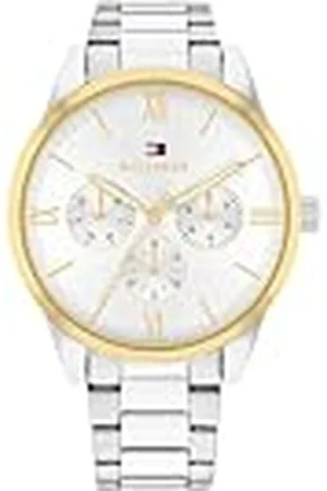 Tommy Hilfiger Reloj Analógico de Cuarzo Multifunción para Mujer con Correa de Acero Inoxidable Plateada - 1782744