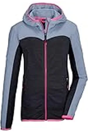 Killtec Niñas Chaqueta Powerstretch con capucha KOS 167 GRLS FLX JCKT, jeansblau, 164, 42980-000