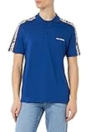 Karl Lagerfeld Polo con Logotipo de Elongated, Color Azul, XL para Hombre
