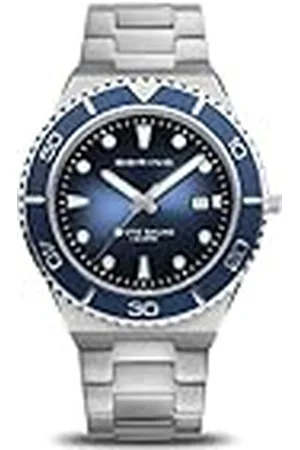 Bering Reloj de Cuarzo para Hombre, Colección Classic de Acero Inoxidable y Cristal de Zafiro 18940-707