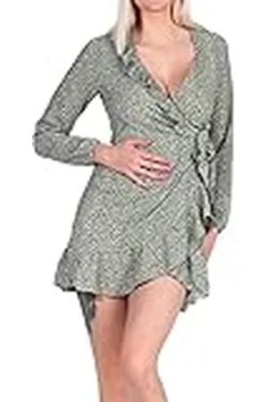 ONLY Onlcarly L/S Wrap Short Dress Noos Wvn, Vestido Mujer, , XS