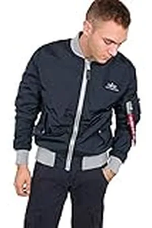 Alpha Industries MA-1 TTC Chaqueta, Azul ( -07), S para Hombre