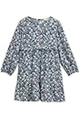 TOM TAILOR 1045132 Vestido, 37131-Blue Multicolor Flower Print, 128-134 para Niñas