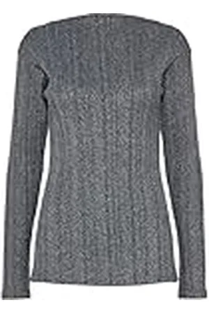 Pieces® Pcdalilah LS Mock Neck Top BC Camiseta de Manga Larga, Ombre Blue, M Mujeres