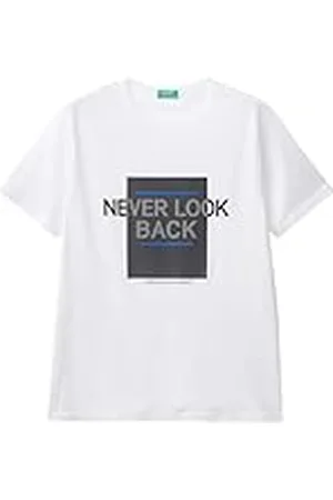 Benetton Camiseta 3i1xu109u, Color Blanco, L para Hombre