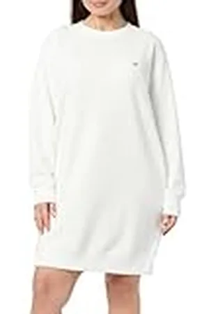 GANT Shield C-Neck Sweat Dress Vestido, Fuente de Huevo, XS para Mujer
