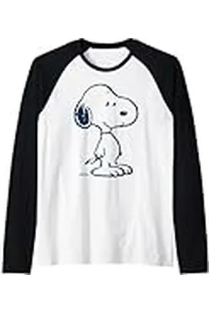 Peanuts Snoopy Satisfacción Camiseta Manga Raglan