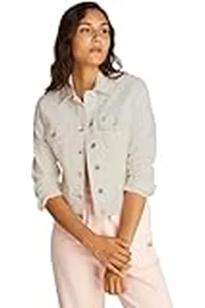 Tommy Hilfiger Cazadora vaquera Mujer Classic Trucker Regular Fit, Blanco (Denim White), XXL
