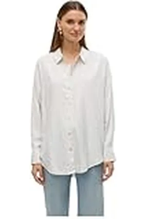 VERO MODA Oversize Shirt Vmnora LS Wvn Ga Noos-Camiseta de Gran tamaño, , XL Mujeres